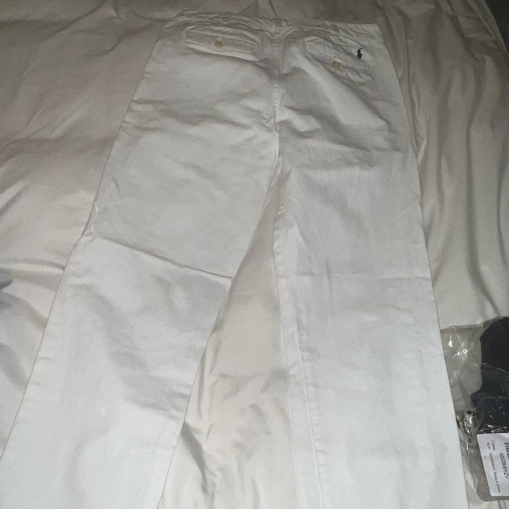 Boys White pants Polo by Ralph Lauren size 18